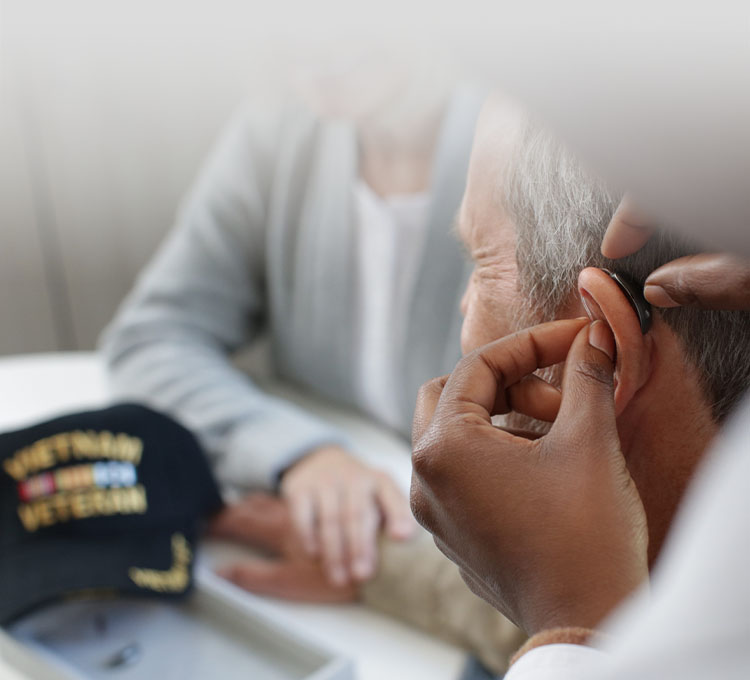 Government Services hearing aid fitting.