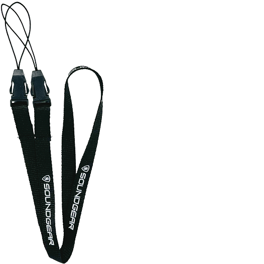 SoundGear Black Lanyard